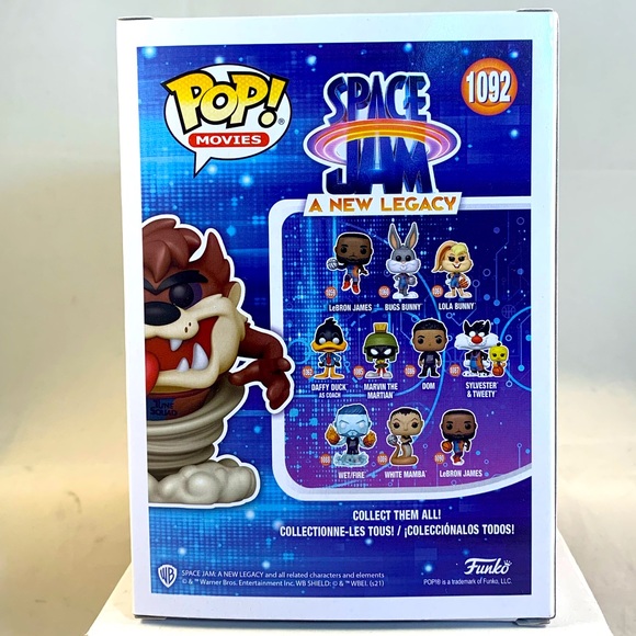 Funko Pop Space Jam 2 A New Legacy “Taz” Flocked - Picture 2 of 6